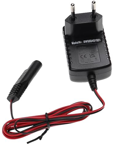 vhbw Chargeur pour démarreur de batterie compatible avec John Deere tondeuse, 12 V / 0,1 A, 2m