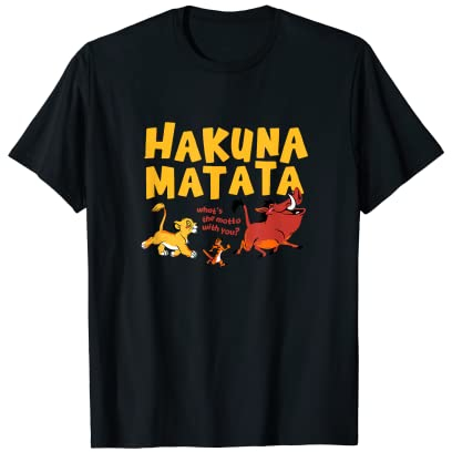 Disney The Lion King Simba Timon Pumbaa Hakuna Matata Walk T-Shirt