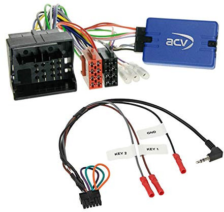 Lenkradfernbedienung Adapter Interface LFB Multi-Anschluss passend für Volkswagen VW Golf VI RCD300/RCD500/RNS2 kompatibel mit verschiedenen Autoradios