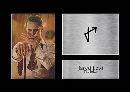 HWC Trading A4 Jared Leto Suicide Squad The Joker Geschenke Geducktes Signiertes Autogramm Foto für Fans von Film Memorabilien - A4