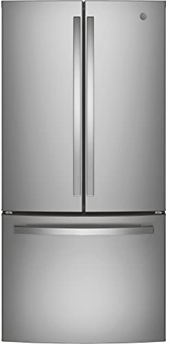 GE GWE19JYLFS 18.6 cu. ft. Counter Depth French Door Refrigerator in Fingerprint Resistant Stainless Steel