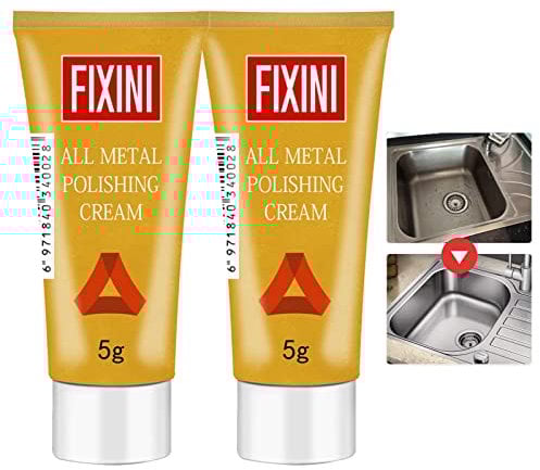 tacery Lucidatura per Acciaio Inossidabile | Pasta per Rimuovere l'ossidazione per Gioielli | Crema antiruggine Multifunzione per Alluminio, Cromo, Acciaio Inossidabile e Altri Metalli