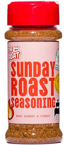 The GOAT Sunday Roast Seasoning Blend - 60g Shaker. Make your Sunday roast special with this flavour-packed spice blend. Homemade Spice Mix.