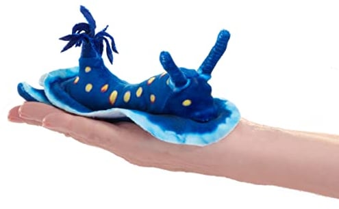 Mini Ozeanschnecke - Mini Nudibranch - Fingerpuppe, blau