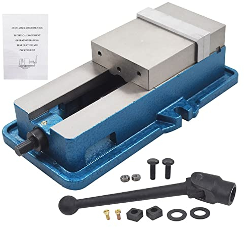 YyDDs 5 x 4,92 Präzisions-Frässchraubstock ohne Basis, Lockdown-CNC-Fräsmaschinen-Schraubstock, Klemmschraubstock für Fräs-, Form- und Bohrmaschinen