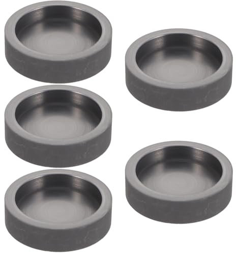 DOITOOL 5 stücke Graphit Tank Barren Formen Runde Graphit Gießform Runde Graphit Barren Formen Silber Barren Form Metallformen Gießen Metall Guss Form Metall Ofen Graphit Tiegel