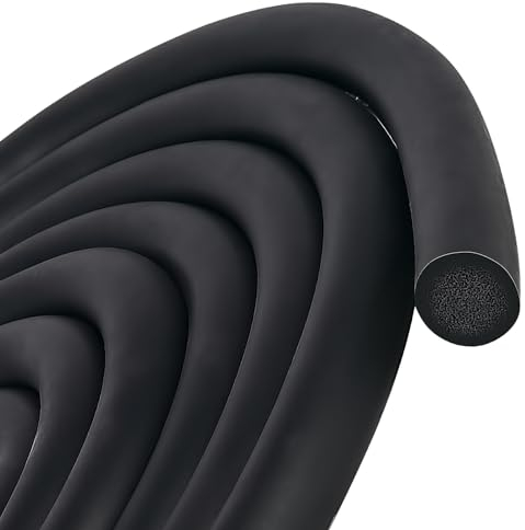 SDLDEER PE Rundschnur Fugen-Dichtschnur 16 mm X 5 m Durchmesser Fugenfüllprofil Rund EPDM Fugenabdichtung und für die Nahtdichtung von Türen und Fenstern, Wänden und Decken
