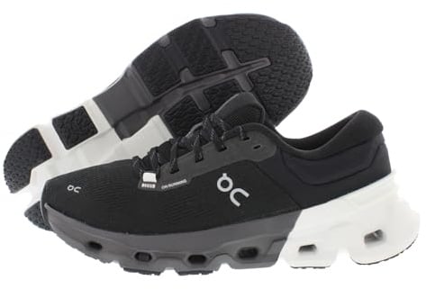 On Herren Cloudflyer 5 Sneaker, Black White, 41 EU