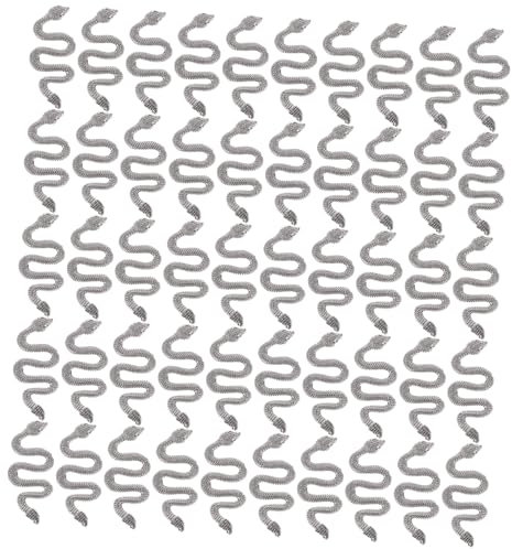 50 Stück Kleine Schlange Nail Art Schmuck Nagel Charms Nagelschmuck Schlangenanhänger Nagelkunstanhänger in Schlangenform 3d Jahrgang Dekorationen Legierung