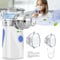 LanBlu Inhalationsgerät Kinder, Vernebler Inhaliergerät Set mit 2 Zerstäubungsmodi, Ultra Leise Nebulizer Inhalator Ultraschall, Partikelgröße 1-5µm Tragbares Inhalationsgerät Erwachsene und Kinder
