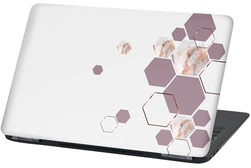 Laptop Folie Cover Abstrakt Klebefolie Notebook Aufkleber Schutzhülle selbstklebend Vinyl Skin Sticker (LP92 Marmor Rose, 17 Zoll)