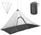 BORDEAG Moskitonetz: 1 Stück Camping Mückennetz, Wasserdicht, Leicht, für Outdoor, mit Reißverschluss, Tragetasche, Geschliffene Nägel, Schwarz (220x120x100cm)