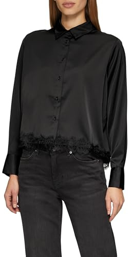 s.Oliver Satin-Bluse mit Spitzen-Detail