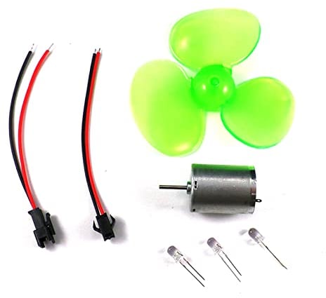 90 mm Mikro-Windgenerator, Windkraftanlagen, Motormodellbausätze mit Ventilator, Windkraft-Lehrwerkzeug, Stromgenerator, Wissenschafts-Kit