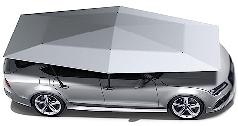Halbautomatisches Carport-Auto-Schirmzelt, mobiler Carport-Sonnenschutz und Wärmedämmung, Autoabdeckung, Oxford-Stoff, Faltbarer Baldachin-Sonnenschirm