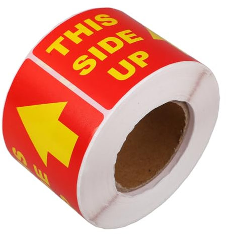 SHINEOFI Dieses Schild Mit Dem Nach Oben Gerichteten Etikettiert Pflege Versand Verpackung Warnaufkleber Selbstklebende Vorsichtsaufkleber Für Den Umzug Den Versand Die