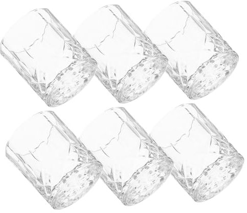 CATIEBYE Juego de 6 Vasos de Whisky de 230 Ml Diseño Exclusivo para Cerveza Y Agua