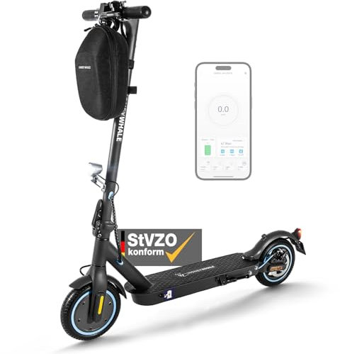 E Scooter mit straßenzulassung eKFV E Roller 25 Km Reichweite Elektro Roller inkl App Elektroroller ABE Elektro Scooter 8.5, E9