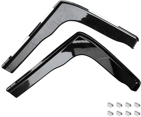 ANGRONG Left & Right Wind Rain Sun Black Guard Deflectors Compatible with Ford Transit Connect Tourneo MK1 2002-2013