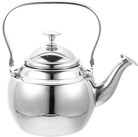Teteras, Silbato con colador de té, tetera pequeña de Metal, hervidor de agua for cocina, hervidor de agua hirviendo