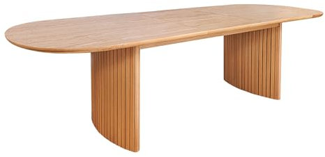 Riess Ambiente Ausziehbarer Esstisch Valhalla Wood - 220-280cm - Natur braun - Eichenholz - verlängerbar oval Japandi 10 Personen