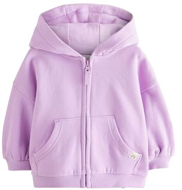 Next Ragazza Felpa con Cappuccio e Zip Viola Lilla 6 Mesi