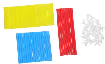 Toddmomy Construction Building Blocks and Connector Toy Set for Kids, Tube Frame Model Building Educational Stem Toy for Early Development and Engineering Learning