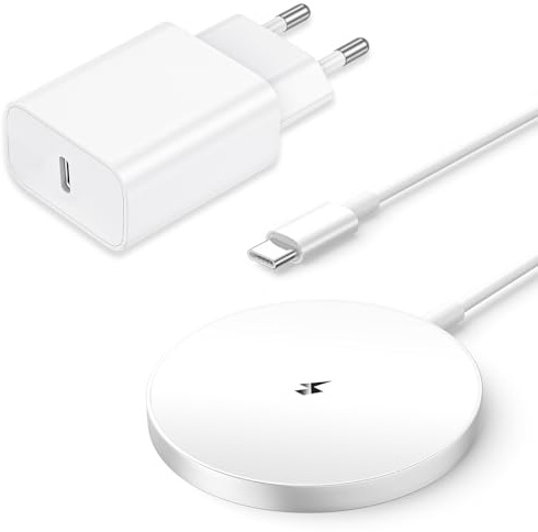 iPhone für Magsafe Ladegerät mit 20W USB C Netzteil, 15W Wireless Charger | iphone Induktive Ladegerät Kabelloses ladegerät Wireless Charging Pad für iPhone 17Pro Max/17Pro/17Air/17/16/15/14/13/AirPods