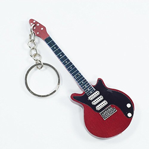 Portachiavi in Legno Forma Chitarra - Queen - Brian May - Red Special