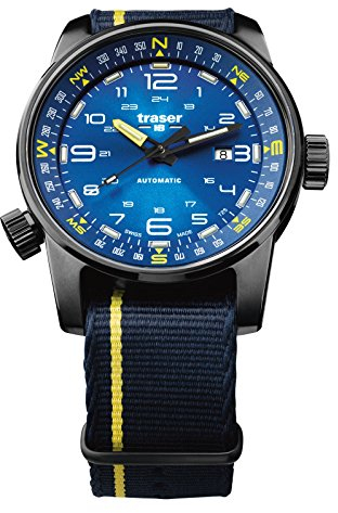 Traser P68 Automatikuhr Pathfinder BLUE mit Natoarmband