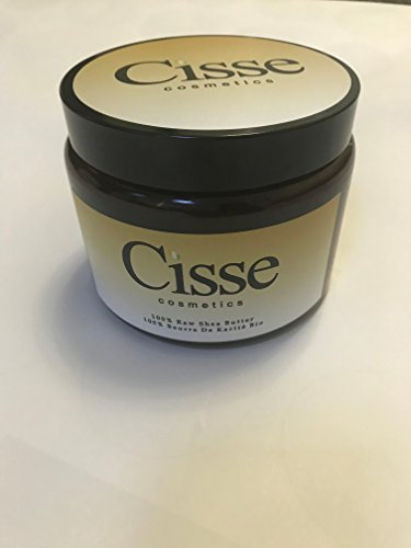 Manteca de karité africana sin refinar de Cote D'ivoire en tarro de cristal ámbar de 500 ml.