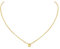 ChicSilver Gold Letter B Necklace Initial Jewelry for Women Name Monogram Charm with Rolo Chain