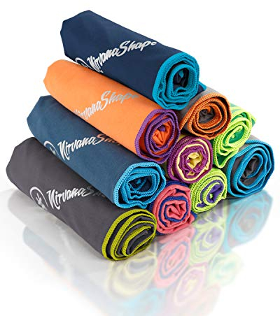 NirvanaShape Mikrofaser Handtuch - Reisehandtuch, Badetuch für Urlauber - kompakte, schnelltrocknende Microfaser Handtücher als Strandtuch, Sporthandtuch - für Reisen, Camping, Sport - 80 x 40 cm