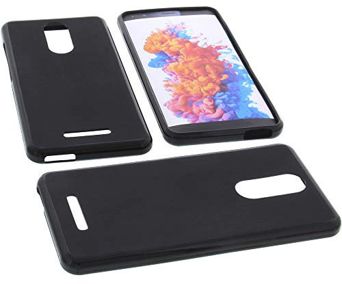 foto-kontor Hülle kompatibel mit TP-Link Neffos C7 Lite Tasche Gummi TPU Schutz Handytasche schwarz