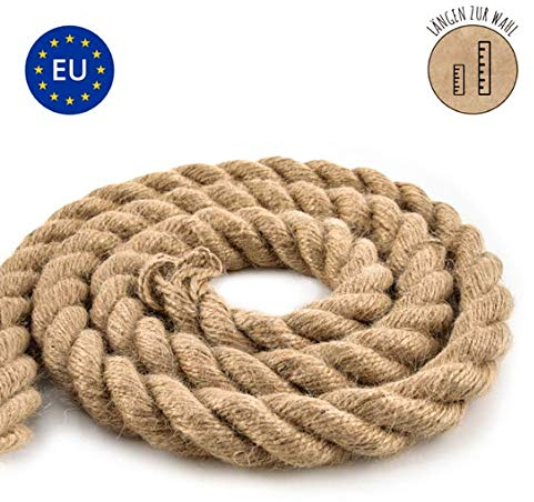 Ficelle Jute Corde Chanvre Epaisseur 14mm - Ficelle Jardinage Corde de Jute Rope Fil Kraft 10 m