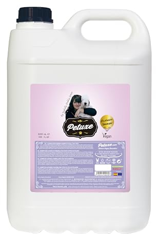 Petuxe Haustier Shampoo. Shampoo Vegan Hunde Lavendel und Rosmarin. Katzen Shampoo. Alle Rassen. Alle Arten von Mantos. Von Isabella Doblas. Professionelles Haustier-Shampoo - 5000 ml