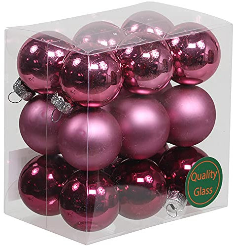 Kleine Baumkugeln aus Glas Ø 2 cm/2,5 cm/3 cm - Christbaumkugeln Baumschmuck Christbaumschmuck Weihnachtsbaumschmuck Weihnachtsbaumkugeln (3 cm, Malve)