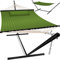KESSER® Hängematte Hill mit Gestell Kissen Doppelhängematte für 2 Personen-Stabiler Rahmen 200kg Belastbarkeit Indoor & Outdoor XXL Hängesessel Doppel Mehrpersonen Garten Pool Balkon Terrasse, Khaki