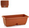 Plastic Forte Jardinera Marron 40x20x17,5 cm 11903