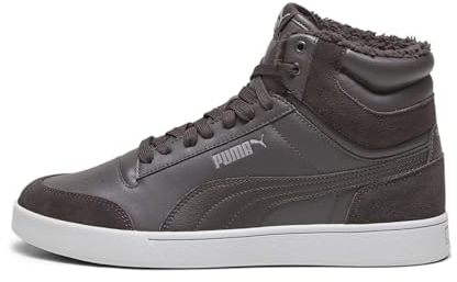PUMA Unisex Shuffle Mid Fur Sneaker, Grau (Flat Dark Gray Cast Iron Cool Light Gray), 44 EU