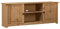 homiuse TV-Schrank 120x40x50 cm Massivholz Panama-Kiefer Kommode Sideboard Lowboard Tv Board Tv Lowboard Fernsehtisch Fernsehschrank Tv Bank Tv Kommode Industrial MöBel 2 Türen&2 Fächern