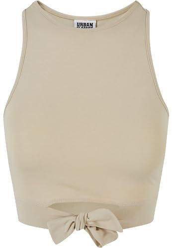 Urban Classics Damen Top Ladies Cropped Knot Top balticblue M