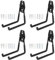 Fippy 4 Pezzi Ganci per Garage da Muro, Ganci da Parete per Garage, Ganci da Garage Resistenti per Appendere Utensili(Misura Media)