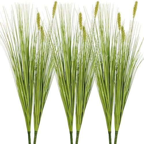 Melorca&Guilla Künstliche Pflanzen, 68,6 cm, künstliches Gras, künstliche Gras, grüne Sträucher, Büsche für Garten, Veranda, Fenster, Kasten, Geschäft, Büro, Heimdekoration