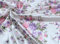 100cm × 150cm Satinstoff Seidenstoff,Stoff mit Floralem Blumenmuster,Stoffe Meterware Dekorative Stoffe Dekostoff für DIY Basteln Nähen Kunsthandwerk Kleidungsdekoration,