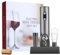 Korkenzieher Wein Weinöffner Set Elektrisch Automatischer Flaschenöffner mit Geschenkbox (Basis-Set, Wiederaufladbar - Dunkelgrau)