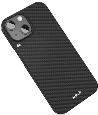 Mous for iPhone 15 Case MagSafe Compatible - Super Thin Magnetic Phone Cover - Carbon Fibre