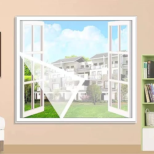 90x95cm,Window Screen Mesh Screen Insect Mesh Fly Net for Window Doors Cat-Proof