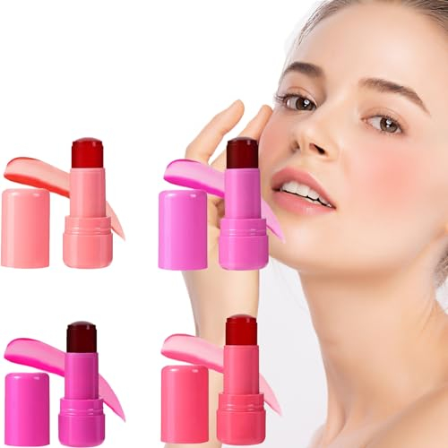 Milk Makeup Jelly Blush,Milk Blush Stick Lip Stain, Milk Makeup Blush Essence Blush, Milk Make Up Cooling Water Jelly Tints, Lip And Cheek Tint Lippenstift Set Für Frauen Und Mädchen (13)