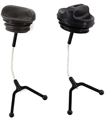 MCHNIC Bouchon de réservoir avec bouchon d'huile pour tronçonneuse Husqvarna 340 345 346 350 353 362 365 371 Tronçonneuse Réservoir de gaz